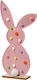 Easter Rabbit Felt Pink 16x34cm