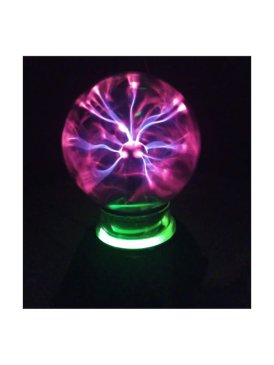 Διακοσμητικό Φωτιστικό Plasma Ball σε Μαύρο Χρώμα