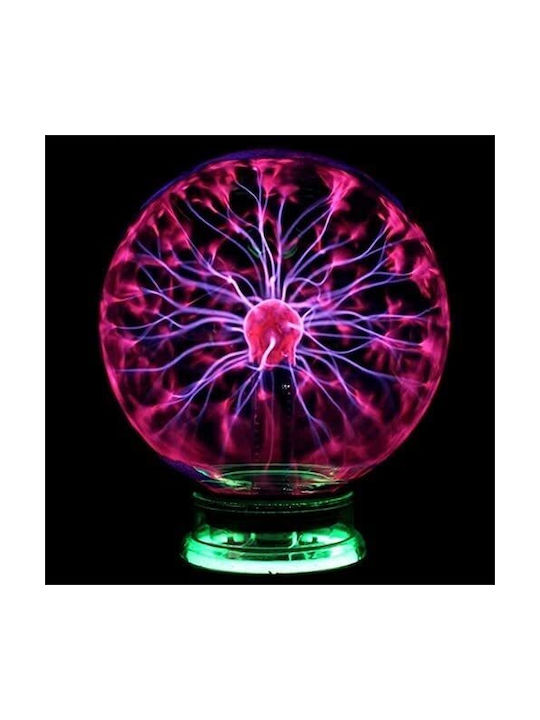 Διακοσμητικό Φωτιστικό Plasma Ball σε Μαύρο Χρώμα