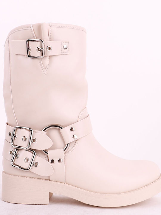 Alta Moda Damen Knöchelstiefel Beige