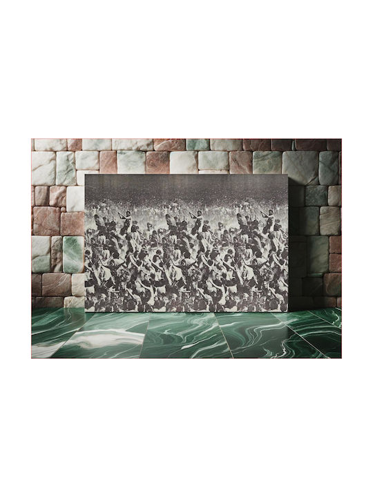 Horizontal Pattern Nude Heads Gemälde Stoff 150x100cm