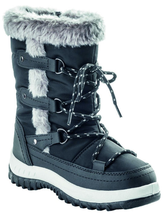 Lhotse Kids PU Leather Boots Black