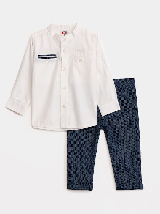 Funky Kids Clothing Set with White Pants 2 Pieces