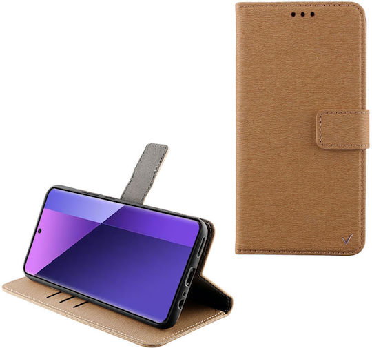 Volte-Tel Book Δερματίνης / Σιλικόνης Χρυσό (Redmi Note 13 Pro+)