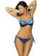 Bikini-Set Push-Up Polka Dot Blau