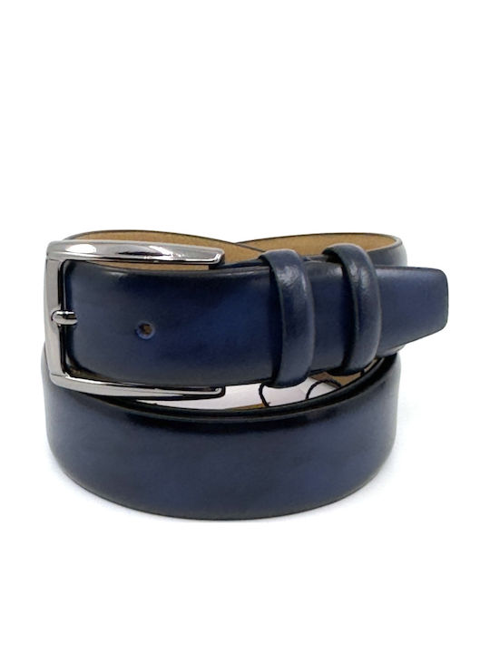 Legend Accessories Men's Belt Leather Blue