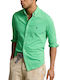 Long-sleeved Cotton Shirt Classic Kelly