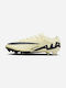 Nike Zoom Mercurial Vapor 15 Elite FG Χαμηλά Ποδοσφαιρικά Παπούτσια με Τάπες Μπεζ