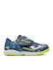 Megatron IN Kinder Fußballschuhe und Stollenschuhe Hallen Navy Blau