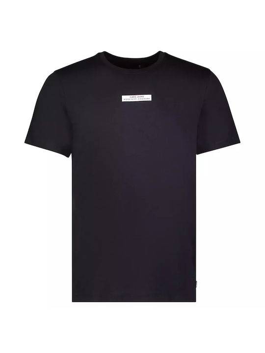 Cars Jeans T-shirt Bărbătesc cu Mânecă Scurtă Negru