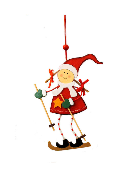 Christmas Hanging Goblin With Gold Dust With Beads