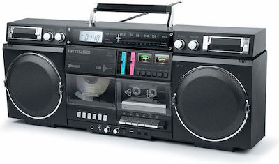 Muse Φορητό Ηχοσύστημα M-380 με Bluetooth / CD / MP3 / USB / Κασετόφωνο / Ραδιόφωνο σε Μαύρο Χρώμα