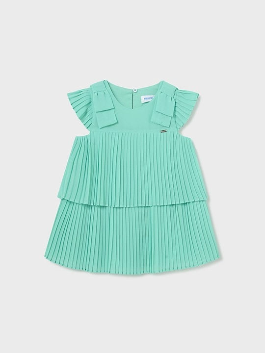 Mayoral Kids Dress Sleeveless Turquoise