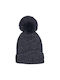 Kids Beanie Knitted Black