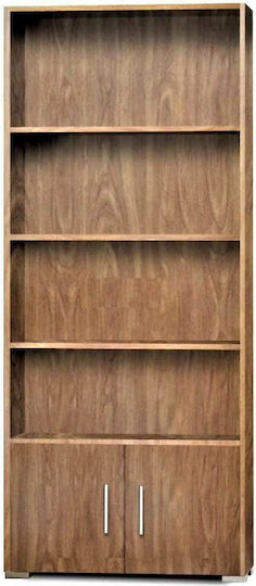 Βιβλιοθήκη Δαπέδου Ξύλινη Καρυδί 75x30x180cm