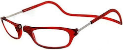 GeHock Reading Glasses +1.50 with Magnet in Red color P26006C19254