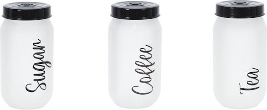 Excellent Houseware Vază Pentru Cafea / Zahăr / Ceai Cu Capac Sticlă Maro 1000ml