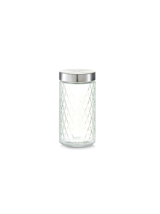 Διάφανο Set 1pcs Jars General Use with Cork Glass 1500ml