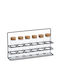 Glass Tabletop Spice Jar Transparent 6pcs