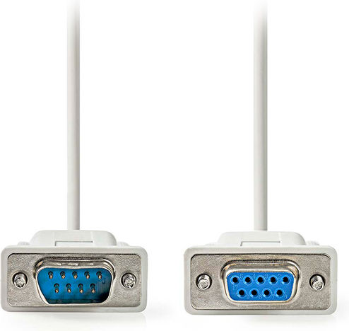 Nedis Cable RS232 9-pin male to RS232 9-pin female 2m (CCGL52010IV20) 1pcs
