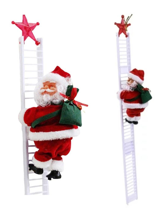 Santa Claus in Ladder Red Christmas Santa