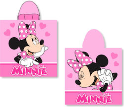 Disney Mouse Παιδικό Πόντσο Θαλάσσης Minnie Ροζ