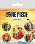 Pyramid Intl One Piece Set Badges Live Action (x5)
