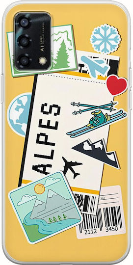 Ticket To Alpes Back Cover Silicone Multicolour (Oppo A94)
