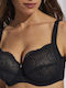 Balconette Balconette Bra without Padding Underwire Black