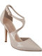 Pumps mit Riemchen Beige