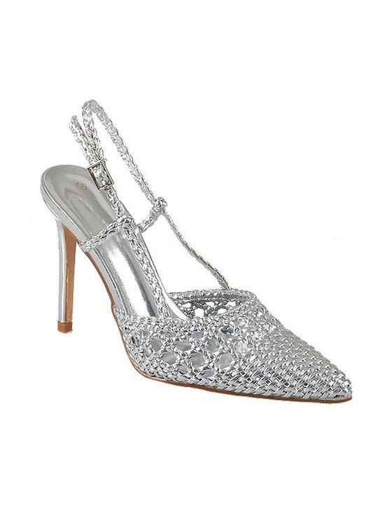 Elenross Pumps mit Stiletto-Absatz Silber