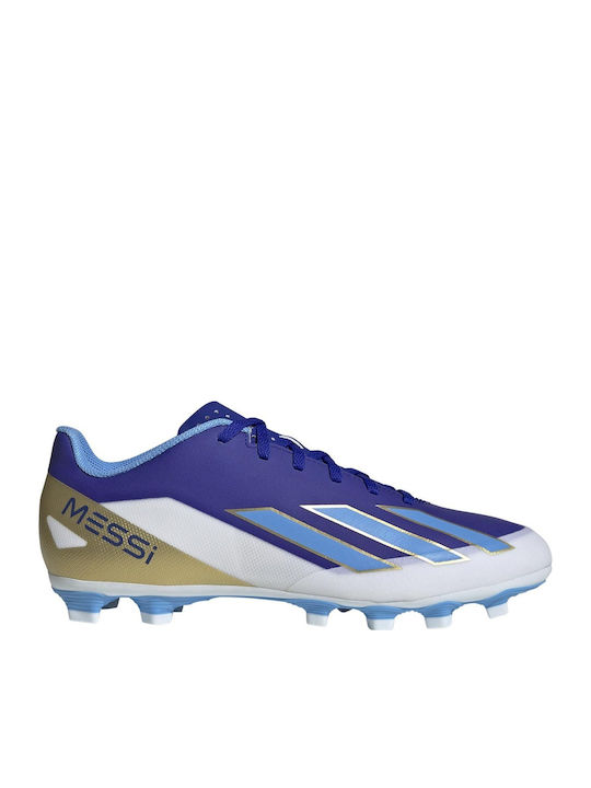 adidas X Crazyfast Club Messi Football Shoes with Cleats Lucid Blue / Blue Burst / Cloud White