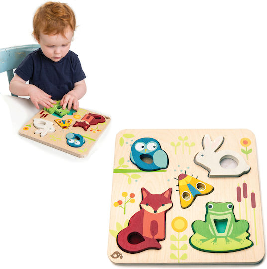 Lemnos Puzzle pentru Copii cu Îmbinări 5buc Tender Leaf Toys
