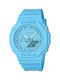 Casio Uhr Chronograph mit Blau Kautschukarmband