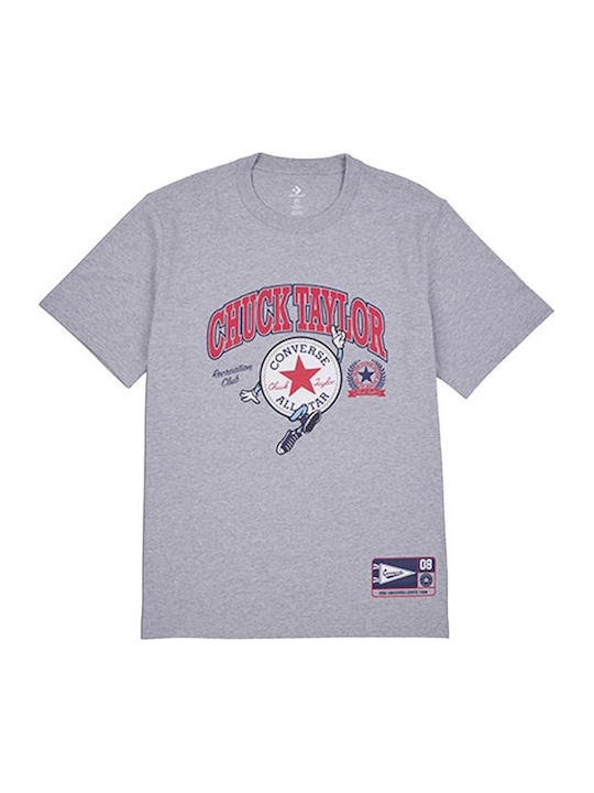 Chucks Retro Collegiate Polo Herrenblusen Kurzarm Graue