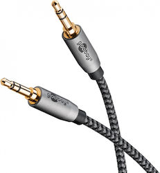 Goobay Καλώδιο Ήχου 3.5mm male - 3.5mm male Γκρ...