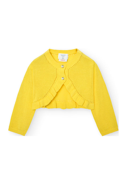 Kinderstrickjacke Gestrickt Gelb