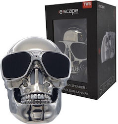 Sunglasses Skull Head Ηχείο Bluetooth Ασημί