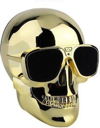 Sunglasses Skull Head Ηχείο Bluetooth Χρυσό