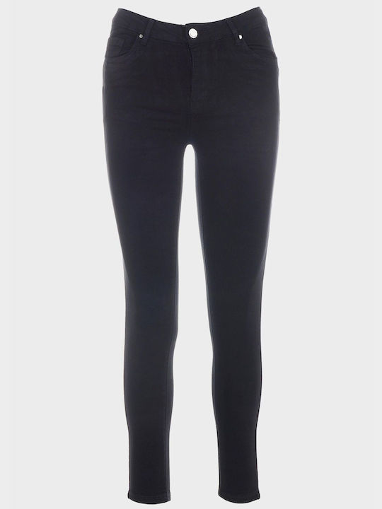 G Secret Women's Fabric Trousers Push-up in Skinny Fit Black