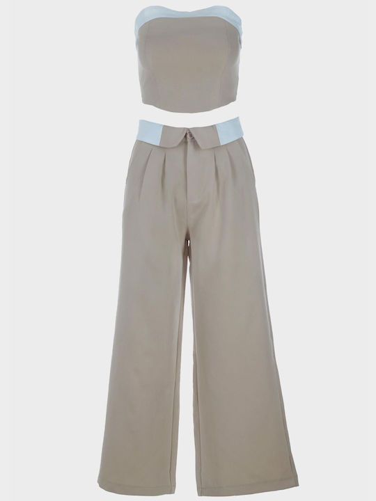 G Secret Women's Beige Set with Trousers