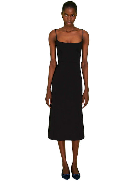 Beatrice Midi Φόρεμα Μαύρο