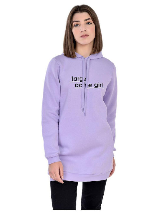 Target Women's Blouse Dress Long Sleeve with Hood Purple