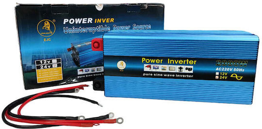 EJC Inverter Αυτοκινήτου 2000W για 24V DC