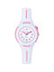 Tekday Watch with Pink / Pink Rubber Strap