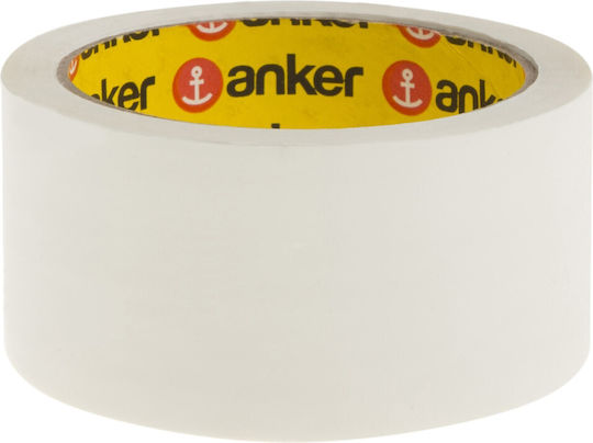 White Plastic Tape 48mm Anker 60m 1 Piece