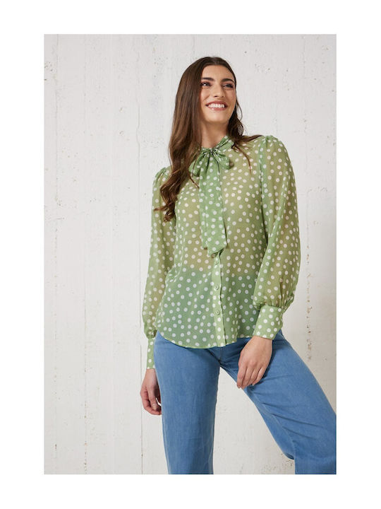 Enzzo Women's Long Sleeve Shirt Green