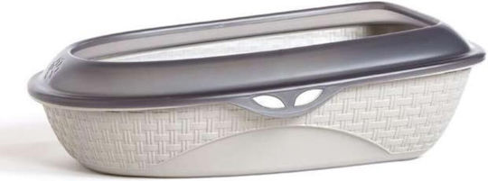 Bama Cat Toilet Closed Gray L59.5 x W40.3 x H17.9cm