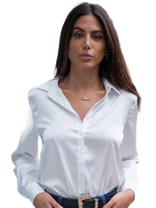 Markiz Women's Long Sleeve Shirt White