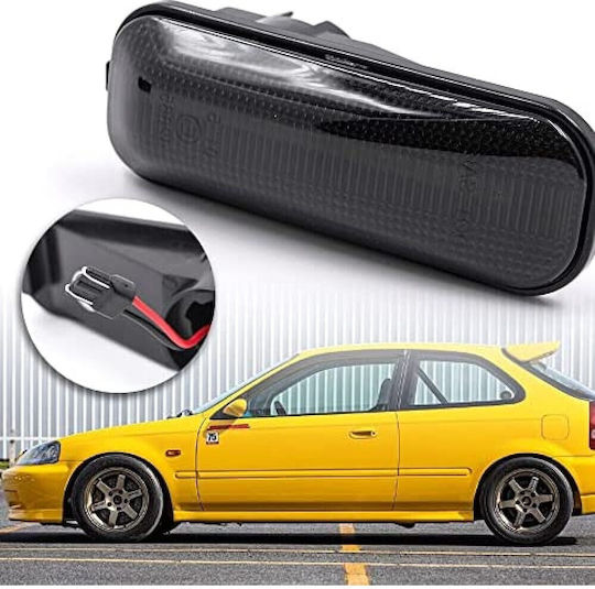Автомобилно LED крило за Honda Civic (1991-1996), Accord (1998-2002), S2000 / Acura - Смоки с бягаща светлина / 2 броя / Ca-012069